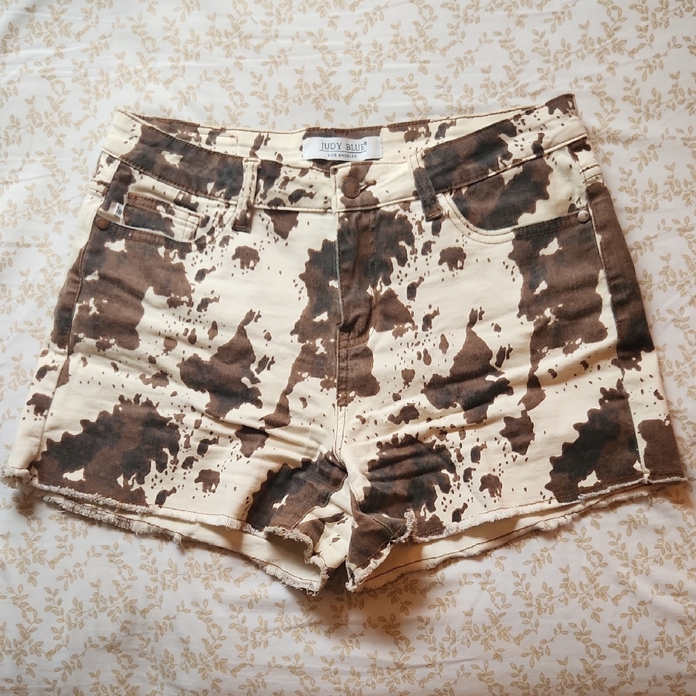 Women's Brown and Cream Shorts